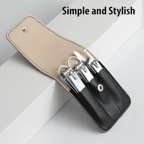MAYCREATE Travel Nail Clipper Set with Storage Pouch Set of 6Pcs Stainless Steel Nail Clippers Toe Nail Clipper Curved-Edge Nail Clipper Nose Hair Trimmer Nail Filer Earwax Remover MAYCREATE Travel Nail Clipper Set with Storage Pouch Set of 6Pcs Stainless Steel Nail Clippers Toe Nail Clipper Curved-Edge Nail Clipper Nose Hair Trimmer Nail Filer Earwax Remover